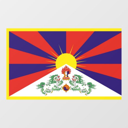 Free Tibet flag Window Cling