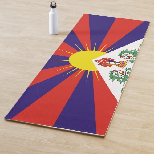 Free Tibet flag Yoga Mat