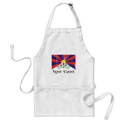 Free Tibet Gifts Adult Apron