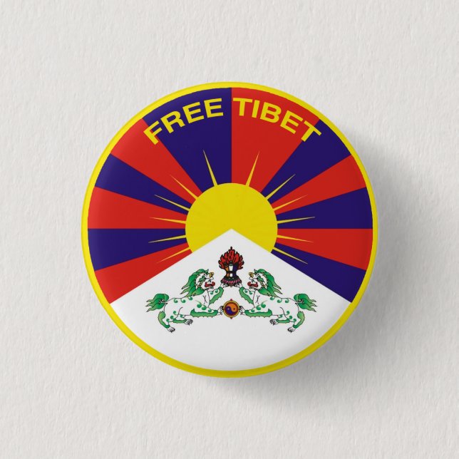 Free Tibet Pinback Button (Front)