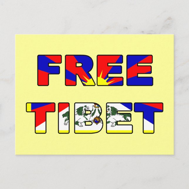 Free Tibet Postcard (Front)