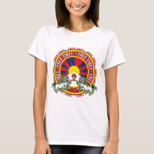Free Tibet Round Logo T-Shirt