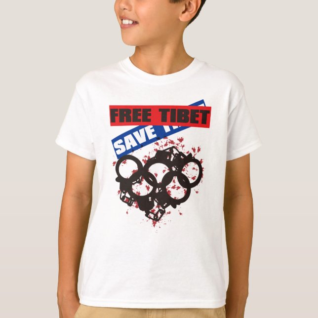 FREE TIBET! SAVE TIBET! T-Shirt (Front)