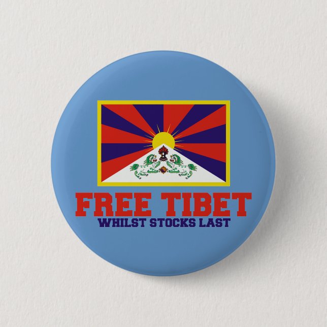 Free Tibet spoof Button (Front)