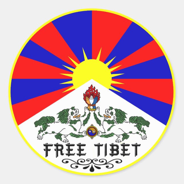 Free Tibet Sticker (Front)
