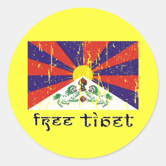 Free Tibet Stickers (Front)