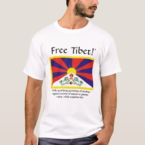 Free Tibet with qualifying purchase T_Shirt