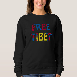 Free Tibet word design Premium Sweatshirt
