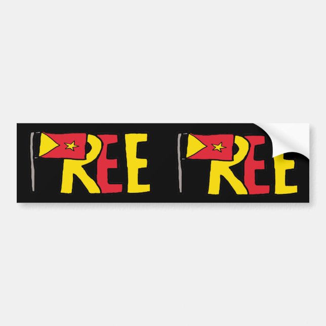 Free Tigray Bumper Sticker (Front)