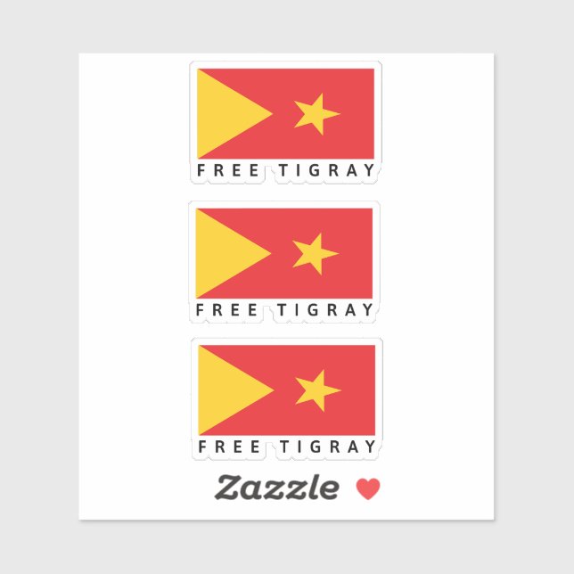 Free Tigray Pack Sticker (Sheet)