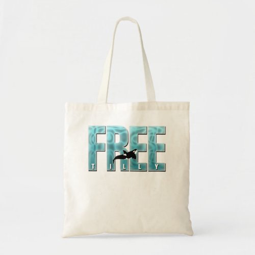 FREE TILLY Blackfish Killer Whale Orca Save the Wh Tote Bag
