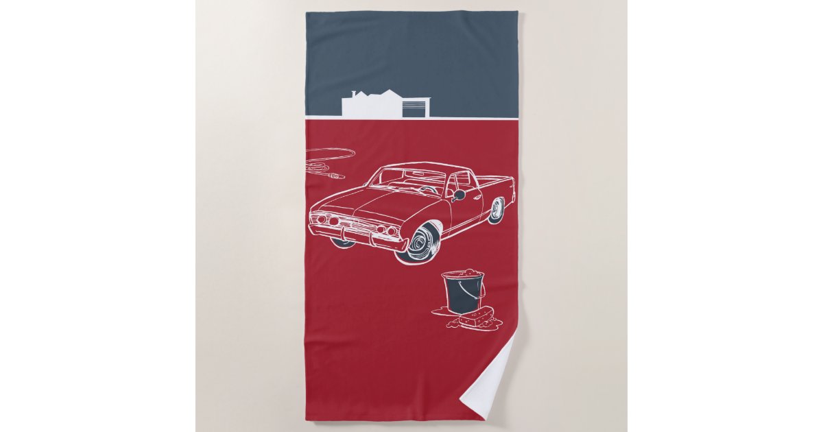Free Time Car Beach Towel Zazzle