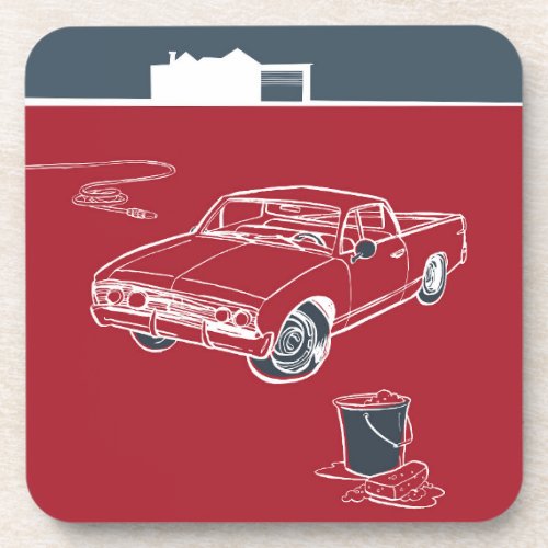 Free Time Car Hard plastic coaster Beverage Coaster