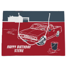 Free TIme Car Large Gift Bag