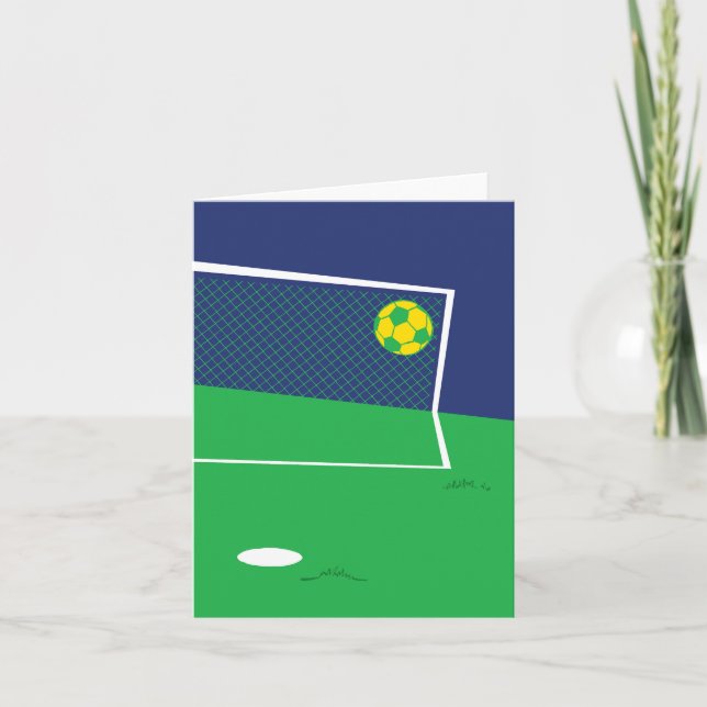 Free Time Football Greeting Card (Front)