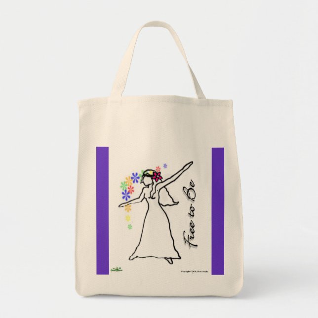 Free to Be: Flowerchild Tote Bag (Front)