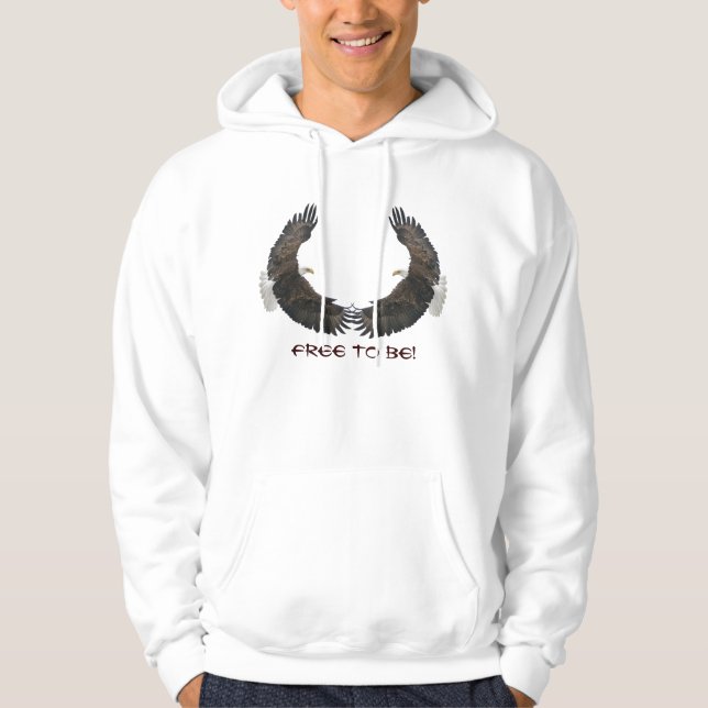 FREE TO BE Flying Bald Eagles Hoodie (Front)