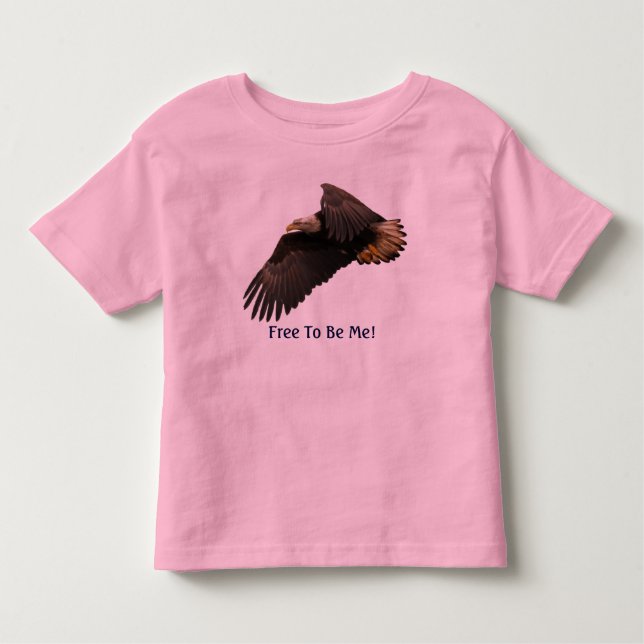 FREE TO BE ME Flying Bald Eagle Kids Shirt (Front)