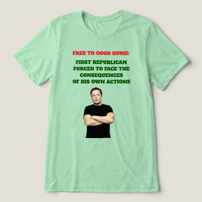 Free to Good Home Tri-Blend Shirt (Design Front)