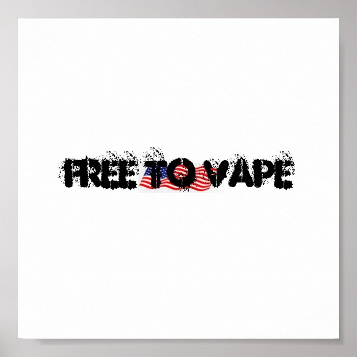 FREE TO VAPE DESIGN POSTER