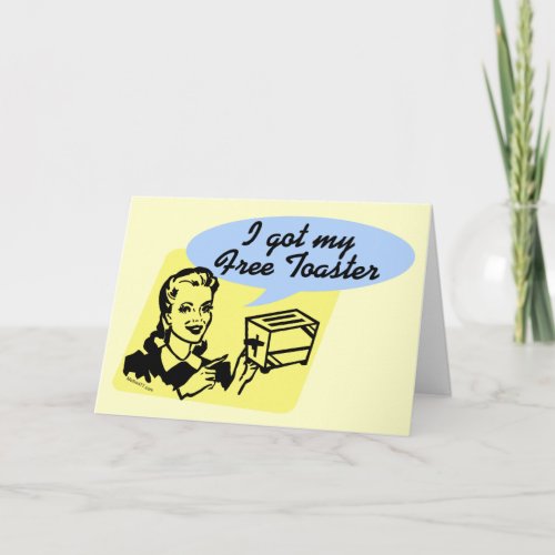 Free Toaster greeting cards