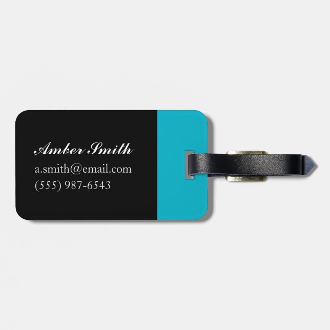 Free Trade Wharf Luggage Tag (Back Horizontal)