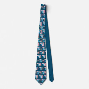 Free Trans Rights Flag Neck Tie