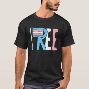 Free Trans Rights Flag T-Shirt