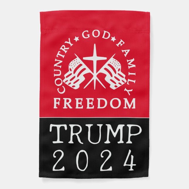 Free Trump Garden Flag (Front)