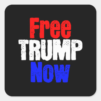 Free Trump Now Square Sticker