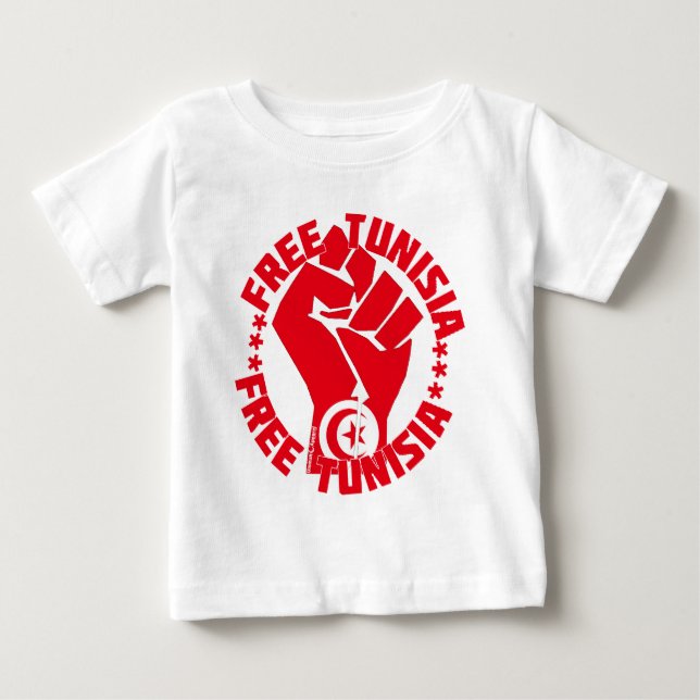 Free Tunisia Baby T-Shirt (Front)