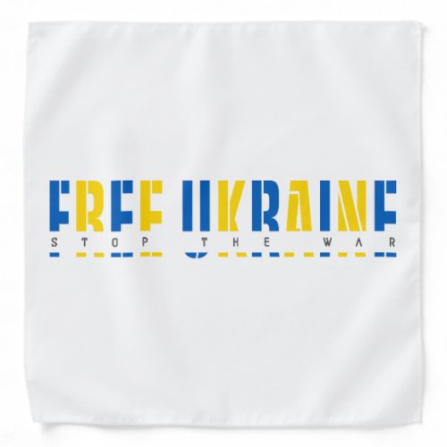 Free Ukraine Bandana