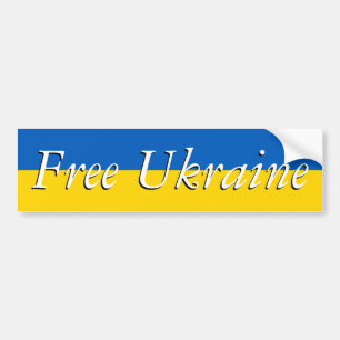 Free Ukraine Bumper Sticker