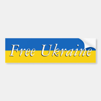 Free Ukraine Bumper Sticker