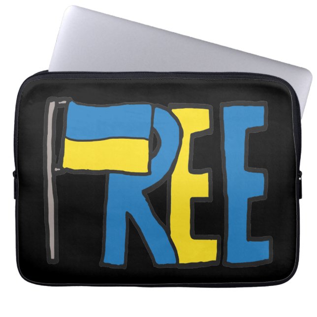 Free Ukraine Laptop Sleeve (Front)