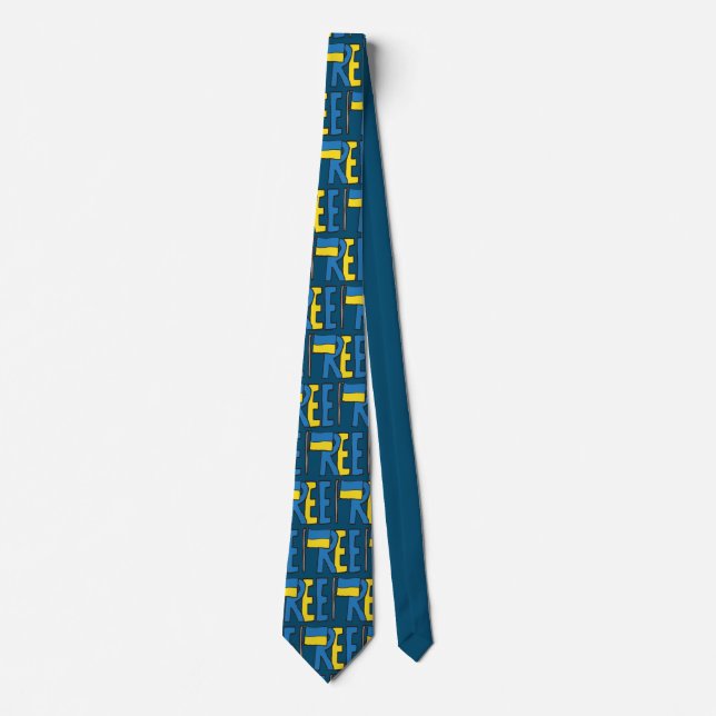 Free Ukraine Neck Tie (Front)