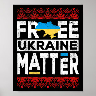 Free Ukraine Problem Ukrainian Shirt Ukraine Flag Poster