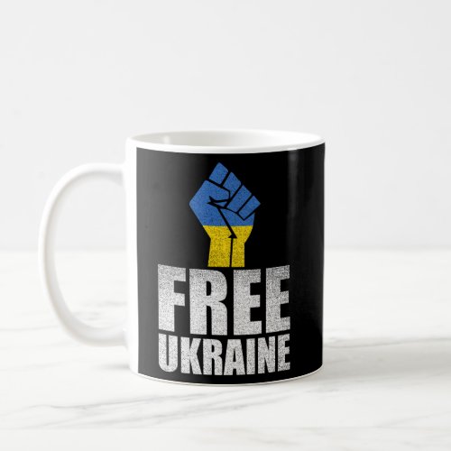 Free Ukraine Stand With Ukraine Ukrainian Flag Coffee Mug