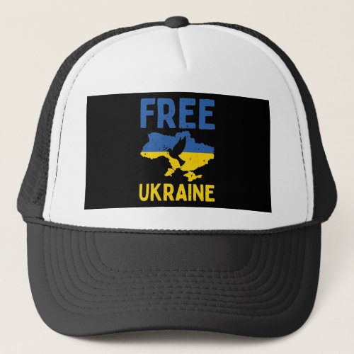 Free Ukraine Trucker Hat