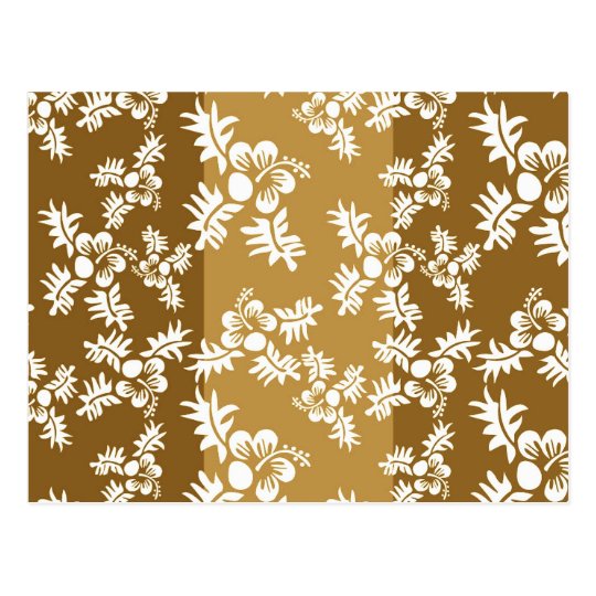 Free Vector Seamless Flower Pattern4 hawaiian Postcard