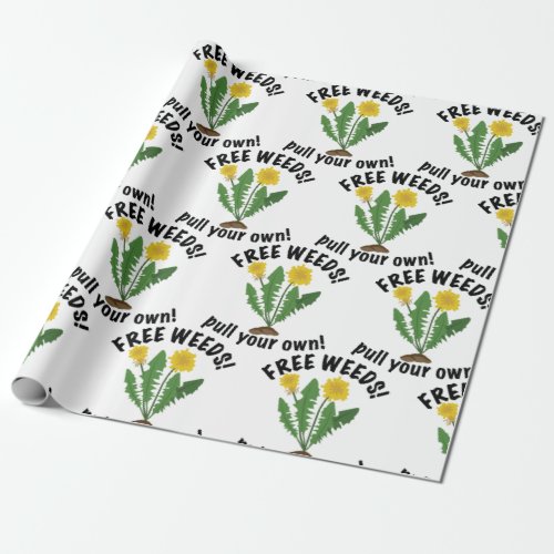 Free Weeds Wrapping Paper
