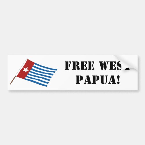 Free West Papua Bumper Sticker