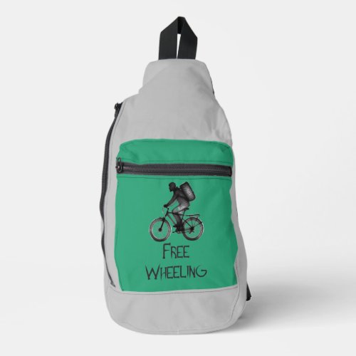 free wheeling cyclist sling bag