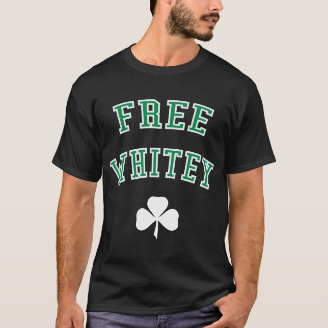 Free Whitey Green & White T-Shirt (Front)