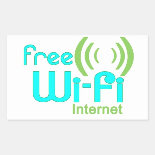 Free Wi_Fi Internet Access Window Sticker