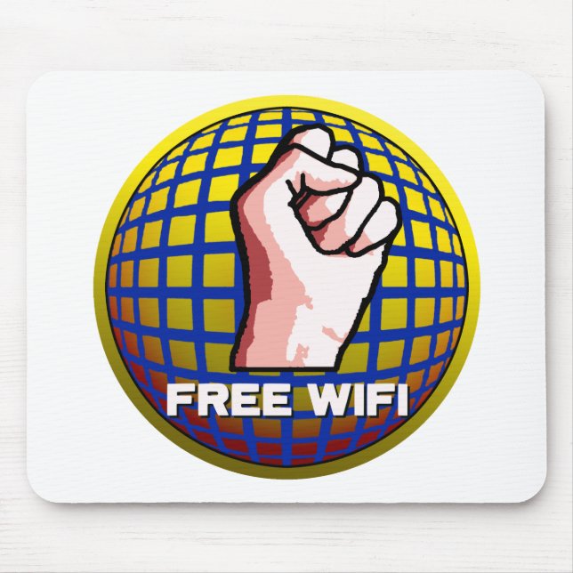 Free WiFi Mouse Pad (Front)