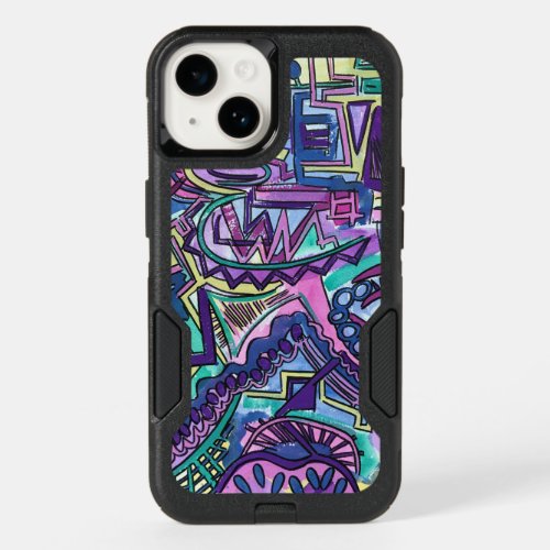Free Will_Funky Hand Painted Abstract Art OtterBox iPhone 14 Case