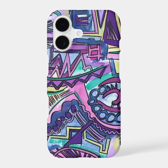 Free Will-Hand Painted Abstract Art Case-Mate iPhone Case (Back)