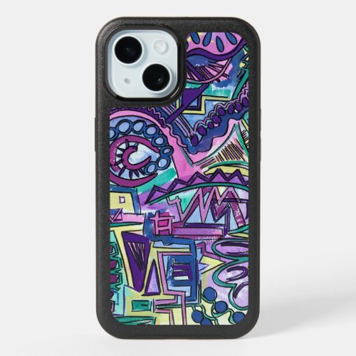 Free Will_Hand Painted Abstract Art iPhone 15 Case
