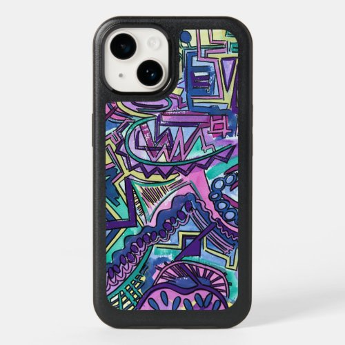 Free Will_Hand Painted Abstract Geometric Art OtterBox iPhone 14 Case